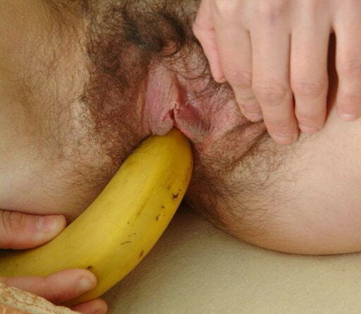 bananen dildo 159 Befriedigt mit einer Banane